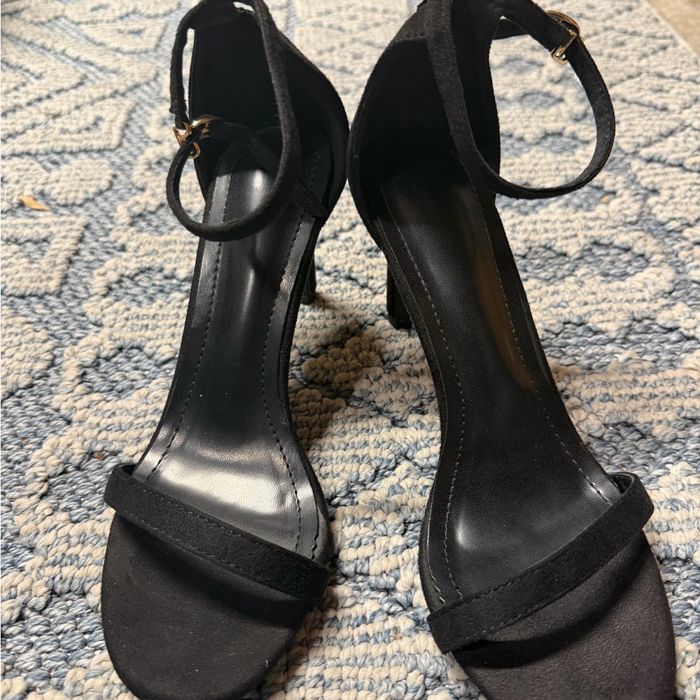 Elegant Black Women's Sandal Heels